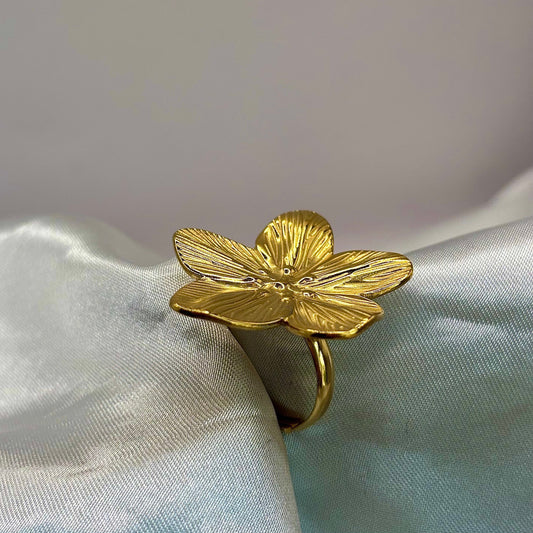 Bague Fleur Dorée